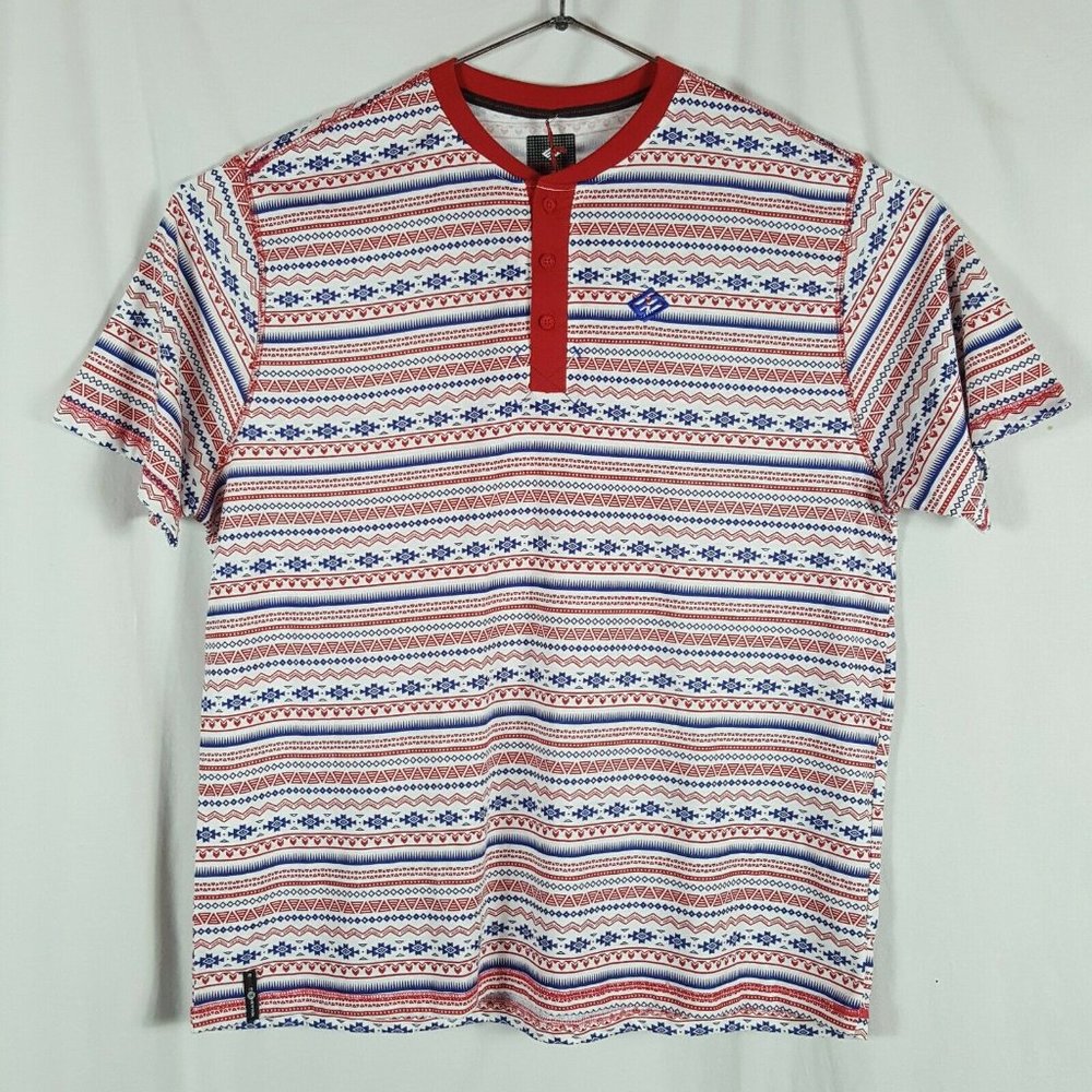 Enyce Sean Combs Mens T-Shirt 5XL Striped Aztec